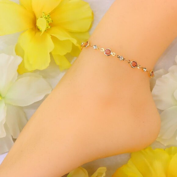Minimalist Anklet, Sleek & Modern Design, Women’s Fashion, YC110447-A - Picture 2 of 10